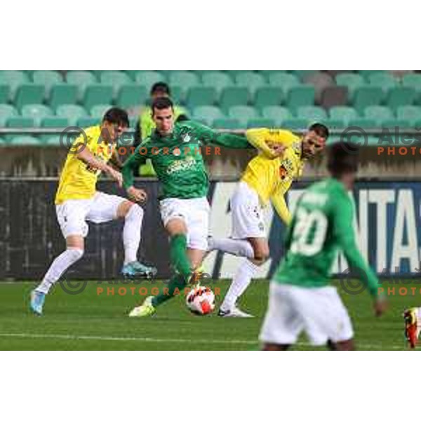 action during Prva Liga Telemach football match between Olimpija and Bravo in SRC Stozice, Ljubljana, Slovenia on May 1, 2022