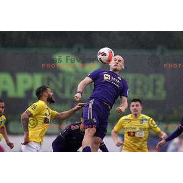 in action during Prva Liga Telemach football match between Bravo and Maribor in Ljubljana, Slovenia on May 7, 2022