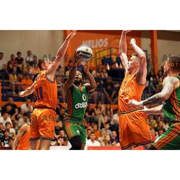 Jacob Pullen in action during Final of Nova KBM league first match between Helios Suns-Cedevita Olimpija in Domzale, Slovenia on May 25, 2022