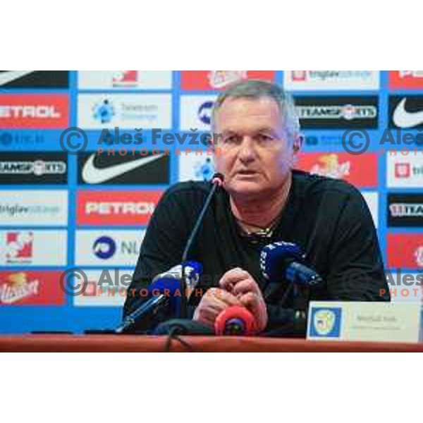 Matjaz Kek , head coach of Slovenia Football team during press conference in Ljubljana, Slovenia on May 26, 2022