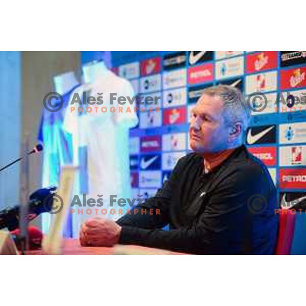 Matjaz Kek , head coach of Slovenia Football team during press conference in Ljubljana, Slovenia on May 26, 2022