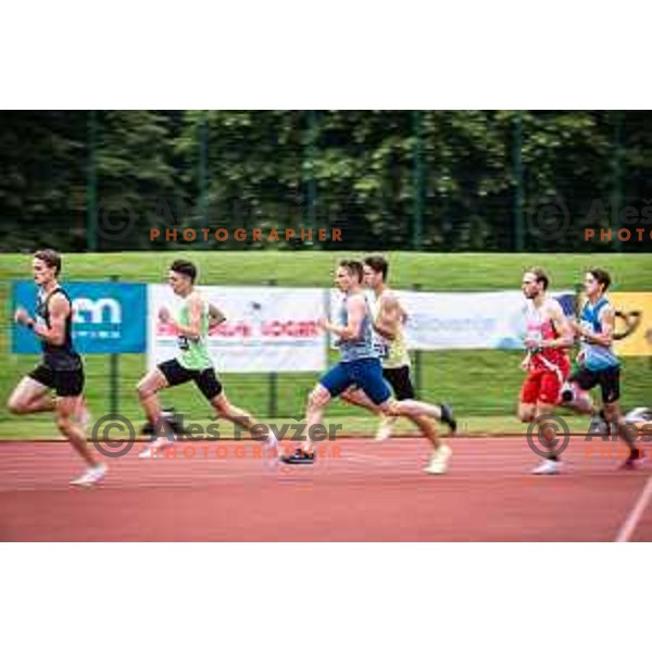 in action during 800 metres men at International Athlete meeting 2022 on Sportni park Slovenska Bistrica, Slovenia on May 28, 2022. Photo: Jure Banfi/www.alesfevzer.com