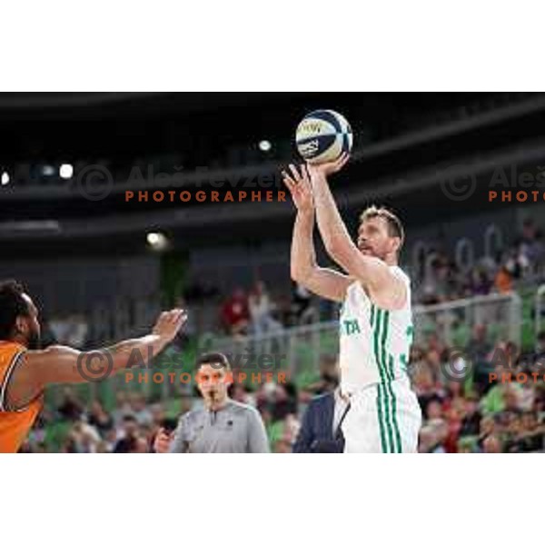 in action during Final of Nova KBM league second match between Cedevita Olimpija and Helios Suns in SRC Stoic, Ljubljana, Slovenia on May 28, 2022