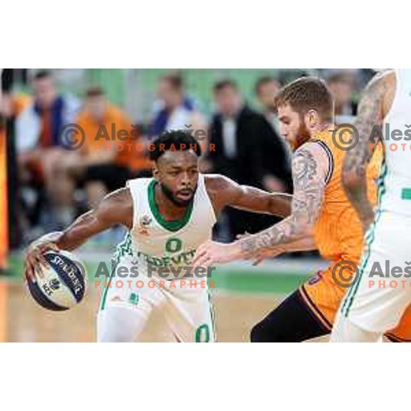 Jacob Pullen in action during Final of Nova KBM league second match between Cedevita Olimpija and Helios Suns in SRC Stoic, Ljubljana, Slovenia on May 28, 2022