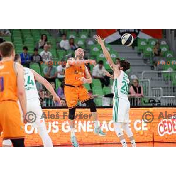 in action during Final of Nova KBM league second match between Cedevita Olimpija and Helios Suns in SRC Stoic, Ljubljana, Slovenia on May 28, 2022