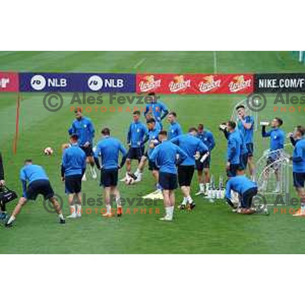 Of Slovenia Football team during practice session at NNC Brdo on May 30, 2022