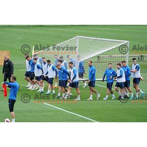 Of Slovenia Football team during practice session at NNC Brdo on May 30, 2022
