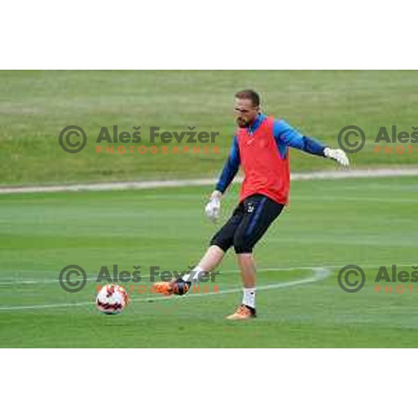 Jan Oblak of Slovenia Football team during practice session at NNC Brdo on May 30, 2022 