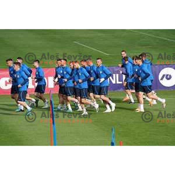 of Slovenia Football team during practice session at NNC Brdo on May 30, 2022