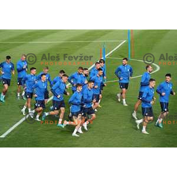 of Slovenia Football team during practice session at NNC Brdo on May 30, 2022