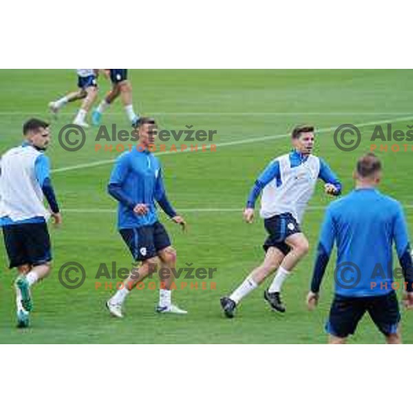 Miha Zajc of Slovenia Football team during practice session at NNC Brdo on May 30, 2022 
