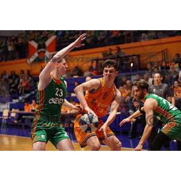 in action during Final of Nova KBM league third match between Helios Suns and Cedevita Olimpija in Domzale, Slovenia on May 31, 2022