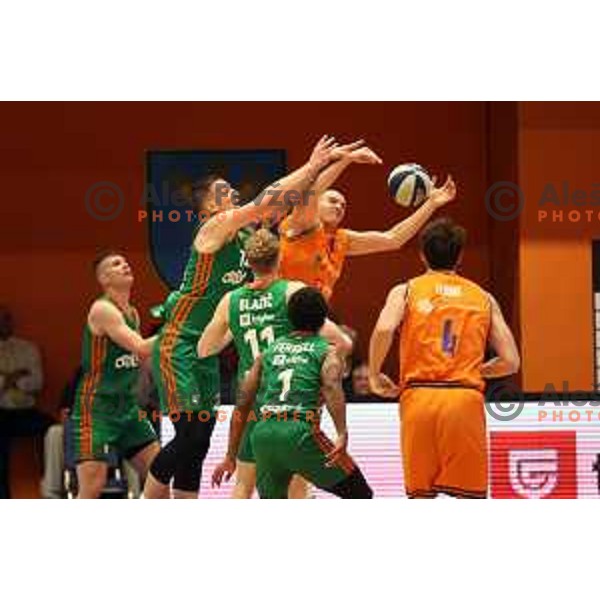 Alen Omic, MVP of the Final of Nova KBM league during third match between Helios Suns and Cedevita Olimpija in Domzale, Slovenia on May 31, 2022