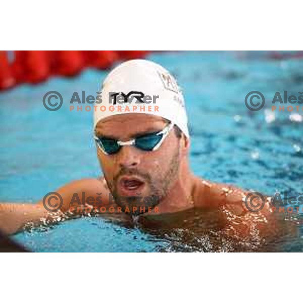 Michael Andrew (USA) competes at Kranj International Swimming Championship in Kranj, Slovenia on June 5, 2022
