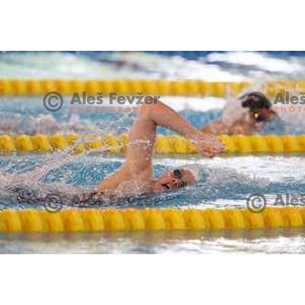 Hana Sekuti competes at Kranj International Swimming Championship in Kranj, Slovenia on June 5, 2022
