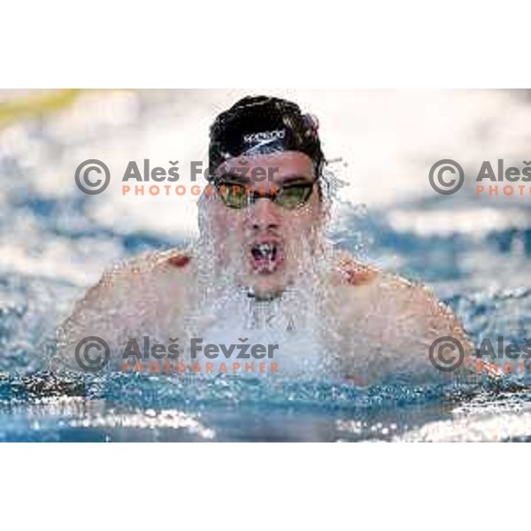 Peter John Stevens competes at Kranj International Swimming Championship in Kranj, Slovenia on June 5, 2022