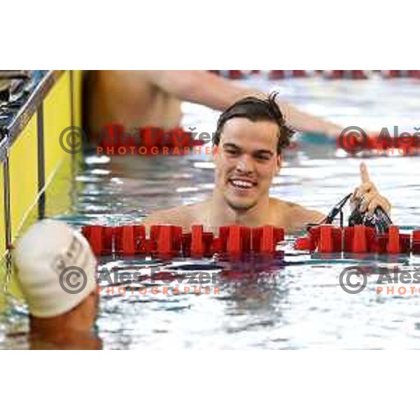 Peter John Stevens competes at Kranj International Swimming Championship in Kranj, Slovenia on June 5, 2022