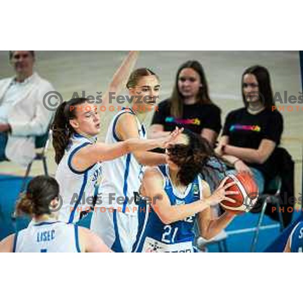 in action during women’s friendly basketball match between Slovenia and Greece in Dvorana Lukna, Maribor, Slovenia on June 9, 2022. Photo: Jure Banfi/www.alesfevzer.com