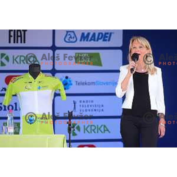 Maja Pak during press conference in Nova Gorica before start of professional cycling race Dirka po Sloveniji- Tour of Slovenia on June 14, 2022