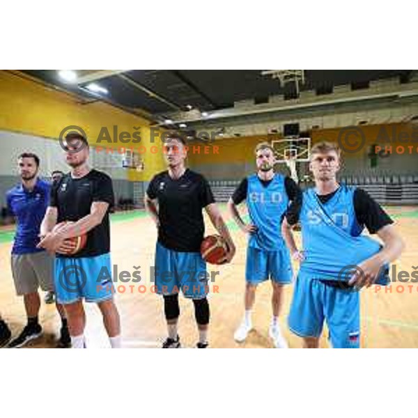 Slovenia basketball team practice in Stozice, Ljubljana on June 15, 2022