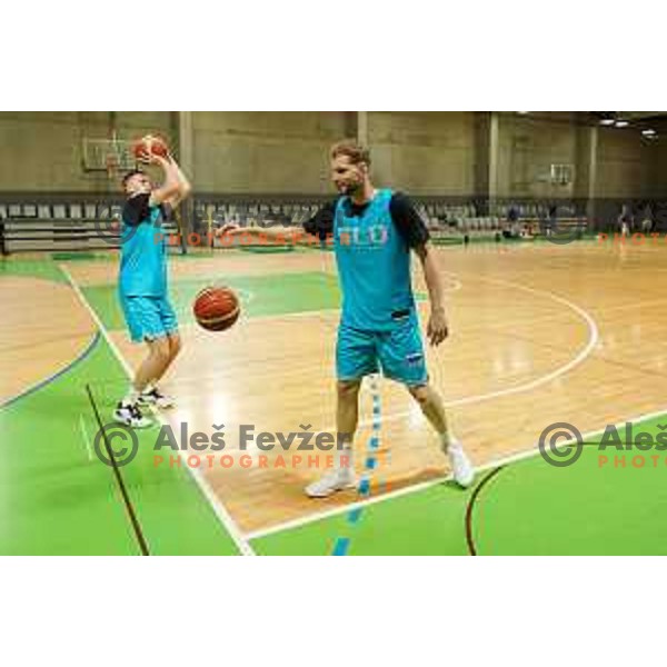 Slovenia basketball team practice in Stozice, Ljubljana on June 15, 2022