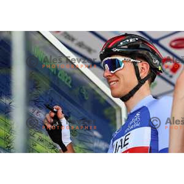 Tadej Pogacar at second stage of professional cycling race Dirka po Sloveniji- Tour of Slovenia from Ptuj to Rogaska Slatina on June 16, 2022