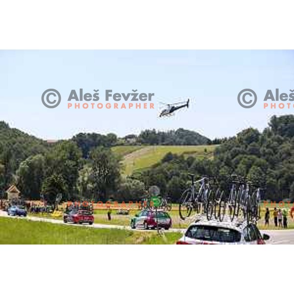 At second stage of professional cycling race Dirka po Sloveniji- Tour of Slovenia from Ptuj to Rogaska Slatina on June 16, 2022