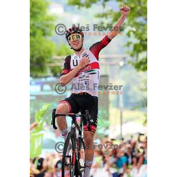 Tadej Pogacar, winner of third stage of professional cycling race Dirka po Sloveniji- Tour of Slovenia from Zalec to Celje on June 17, 2022
