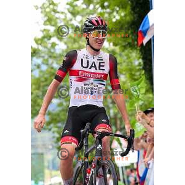 Tadej Pogacar, winner of third stage of professional cycling race Dirka po Sloveniji- Tour of Slovenia from Zalec to Celje on June 17, 2022