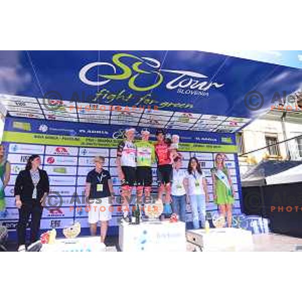 Tadej Pogacar (UAE) winner of fifth stage of professional cycling race and overall winner of Dirka po Sloveniji- Tour of Slovenia from Vrhnika to Novo Mesto on June 19, 2022