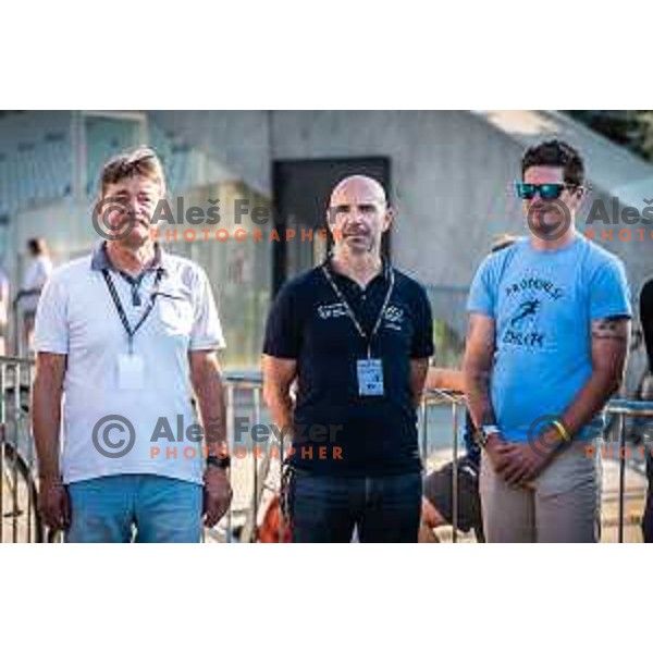 during award ceremony after Slovenian National Championship in cycling in Maribor, Slovenia on June 26, 2022. Photo: Jure Banfi
