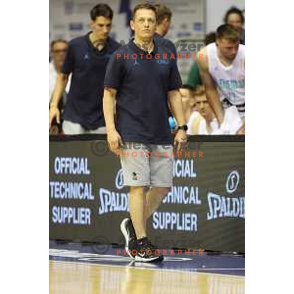 Aleksander Sekulic during basketball friendly match between Italy and Slovenia in Allianz Dome, Trieste, Italy on June 25, 2022