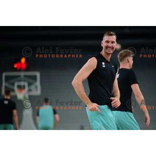 Zoran Dragic during practice session of Slovenia basketball team in Stozice, Ljubljana on June 27, 2022