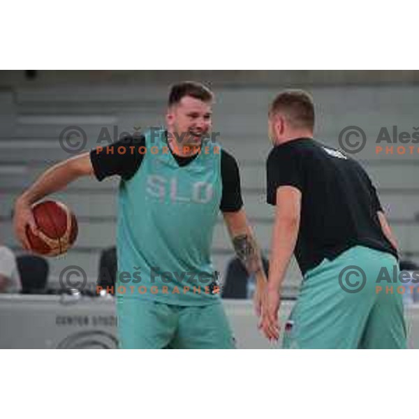 Luka Doncic during practice session of Slovenia basketball team in Stozice, Ljubljana on June 27, 2022