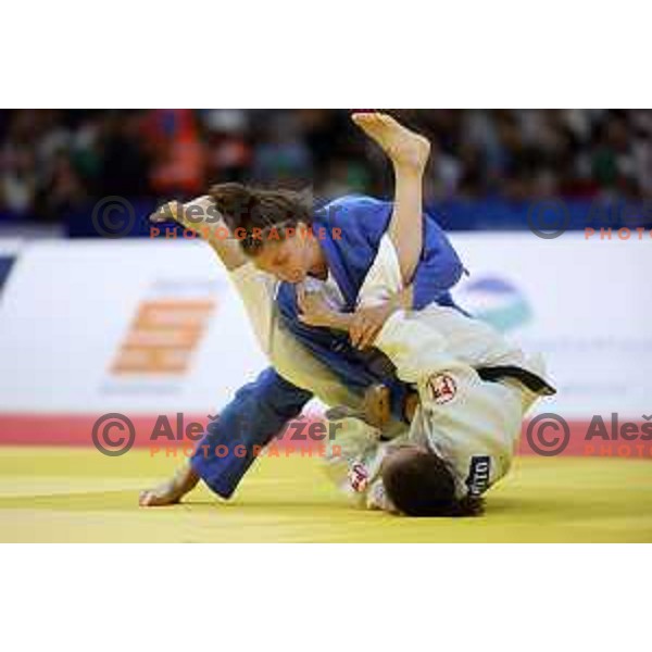 Marusa Stangar competes in Women’s Judo -48 category at Mediterranean Games in Oran, Algeria on June 29, 2022
