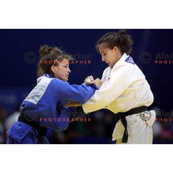 Marusa Stangar competes in Women’s Judo -48 category at Mediterranean Games in Oran, Algeria on June 29, 2022