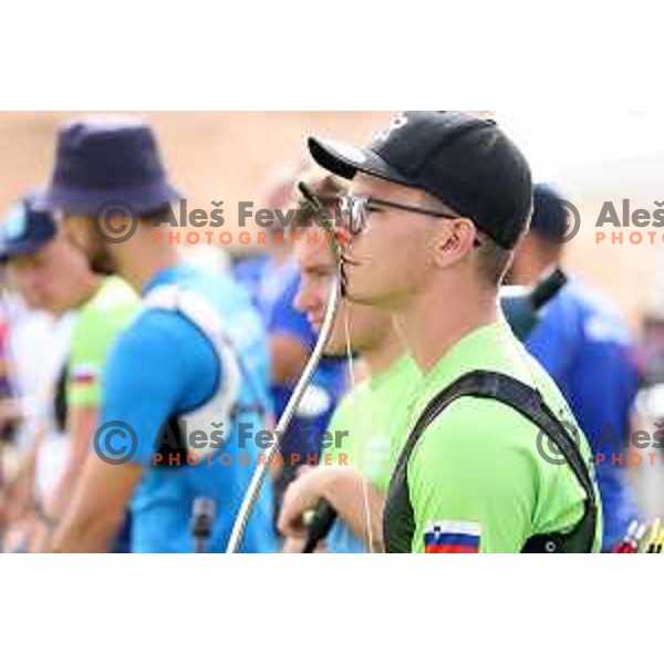 Sergej Podkrajsek of Slovenia Archery team at Mediterranean Games in Oran, Algeria on June 29, 2022