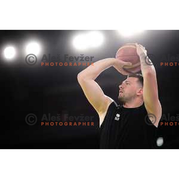 Luka Doncic in action during FIBA World Cup 2023 Qualifiers between Slovenia and Croatia in Stozice, Ljubljana, Slovenia on June 30, 2022