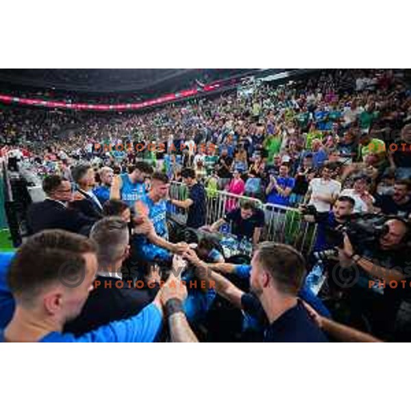 in action during FIBA World Cup 2023 Qualifiers between Slovenia and Croatia in Stozice, Ljubljana, Slovenia on June 30, 2022