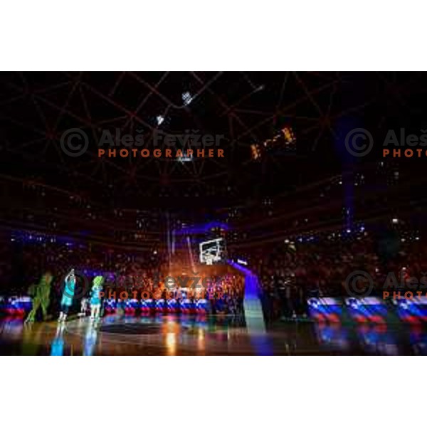 in action during FIBA World Cup 2023 Qualifiers between Slovenia and Croatia in Stozice, Ljubljana, Slovenia on June 30, 2022