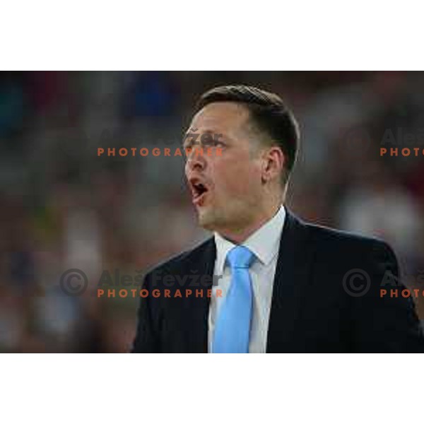 Aleksander Sekulic in action during FIBA World Cup 2023 Qualifiers between Slovenia and Croatia in Stozice, Ljubljana, Slovenia on June 30, 2022 