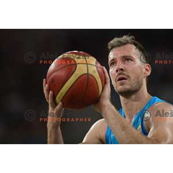 Goran Dragic in action during FIBA World Cup 2023 Qualifiers between Slovenia and Croatia in Stozice, Ljubljana, Slovenia on June 30, 2022 