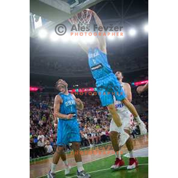  in action during FIBA World Cup 2023 Qualifiers between Slovenia and Croatia in Stozice, Ljubljana, Slovenia on June 30, 2022 