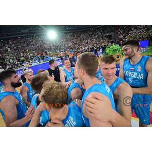 in action during FIBA World Cup 2023 Qualifiers between Slovenia and Croatia in Stozice, Ljubljana, Slovenia on June 30, 2022 