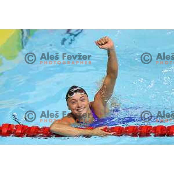 Neza Klancar (SLO), runner-up in Women’s 50 meters Freestyle Swimming at Mediterranean Games in Oran, Algeria on July 1, 2022