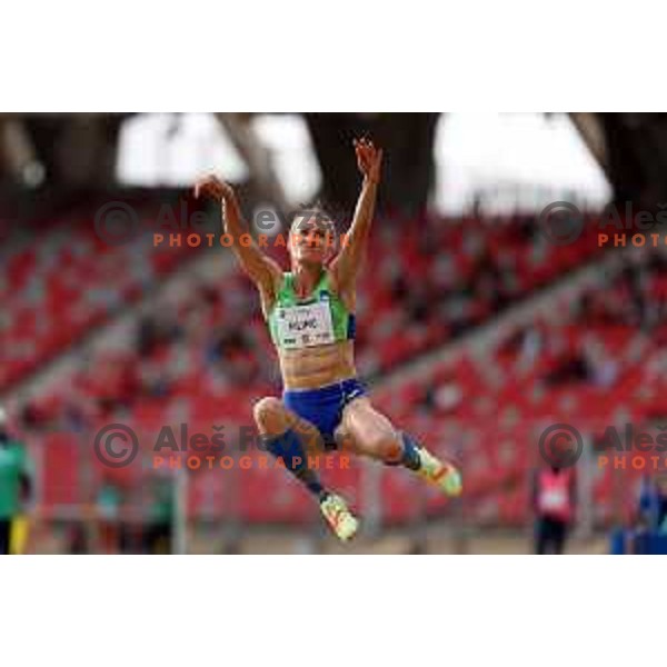 Neja Filipic (SLO) competes in Women’s Long jump at Mediterranean Games in Oran, Algeria on July 1, 2022