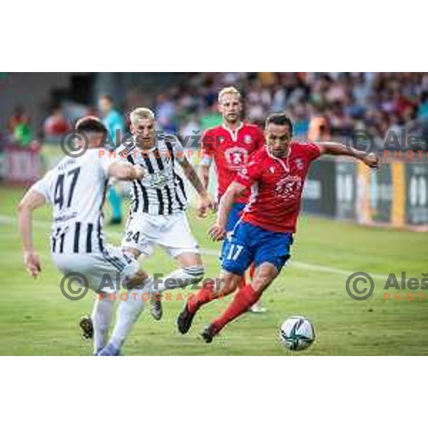 in action during UEFA Conference league qualifier match between Sfintul Gheorghe and Mura in Chisinau, Moldova on July 7, 2022. Photo: Jure Banfi