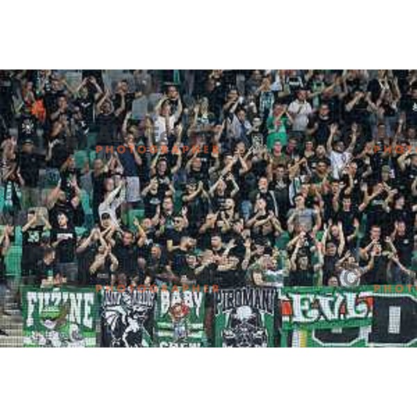Green Dragons in action during UEFA Conference league qualifyer between Olimpija and Differdange in SRC Stozice, Ljubljana, Slovenia on July 7, 2022