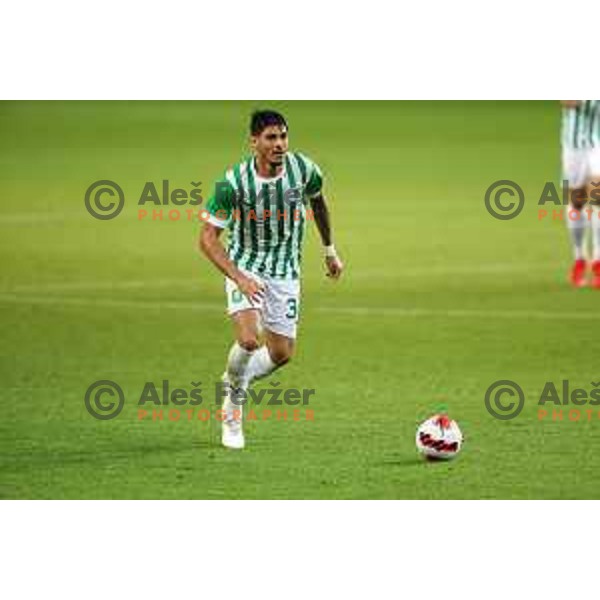 Agustin Doffo in action during UEFA Conference league qualifyer between Olimpija and Differdange in SRC Stozice, Ljubljana, Slovenia on July 7, 2022