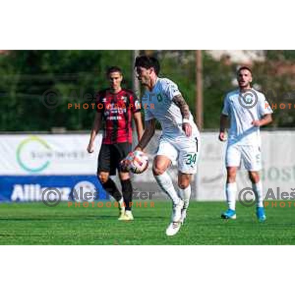 Agustin Doffo in action during Prva Liga Telemach 2022-2023 football match between Tabor Sezana and Olimpija in Sezana, Slovenia on July 24, 2022